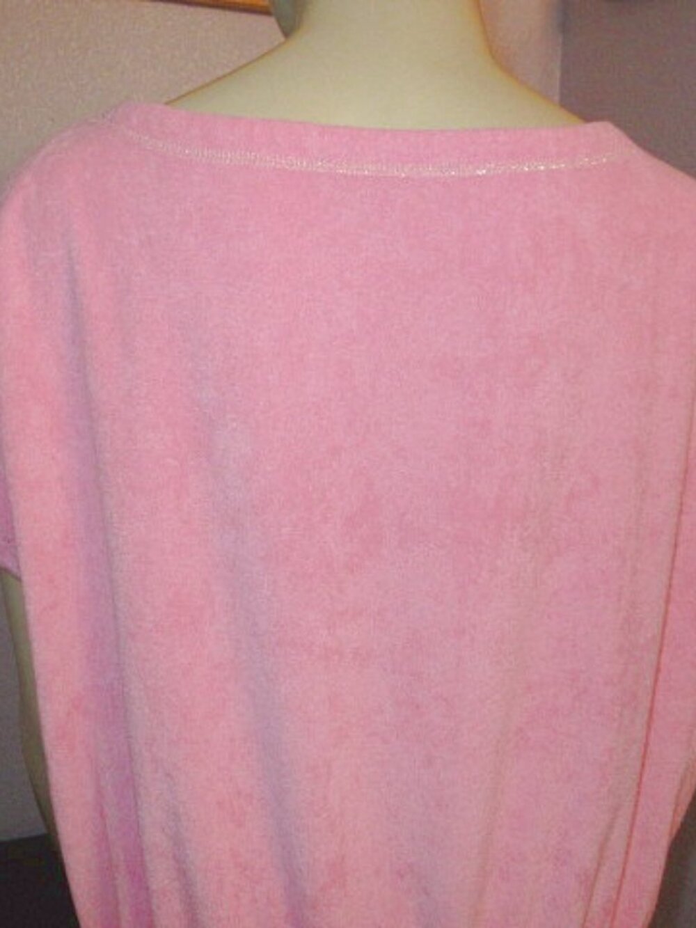 Boston Proper Terry Cloth Dress Size XL Boatneck Pink Beach Resort Casual Active - Picture 7 of 9